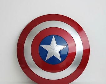 Handcrafted Superhero Shield Replica – Metal Cosplay & Wall Decor