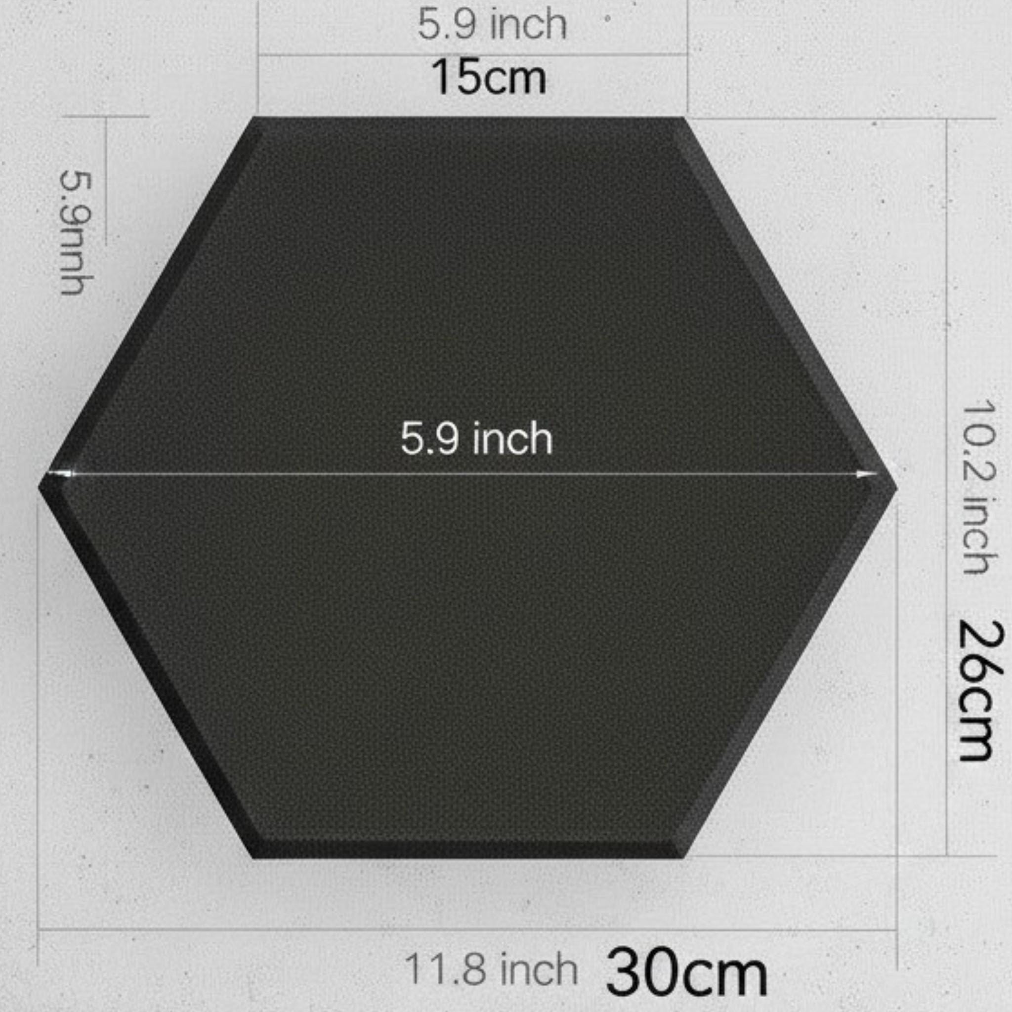 Hexagon Acoustic Wall Panels | Self Adhesive Sound Absorbing Foam Tiles ...