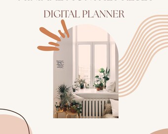 Minimal Monthly Reset Digital Planner | Undated iPad Planner for GoodNotes | Weekly and Daily Planning | Budget, Goals & Reflection