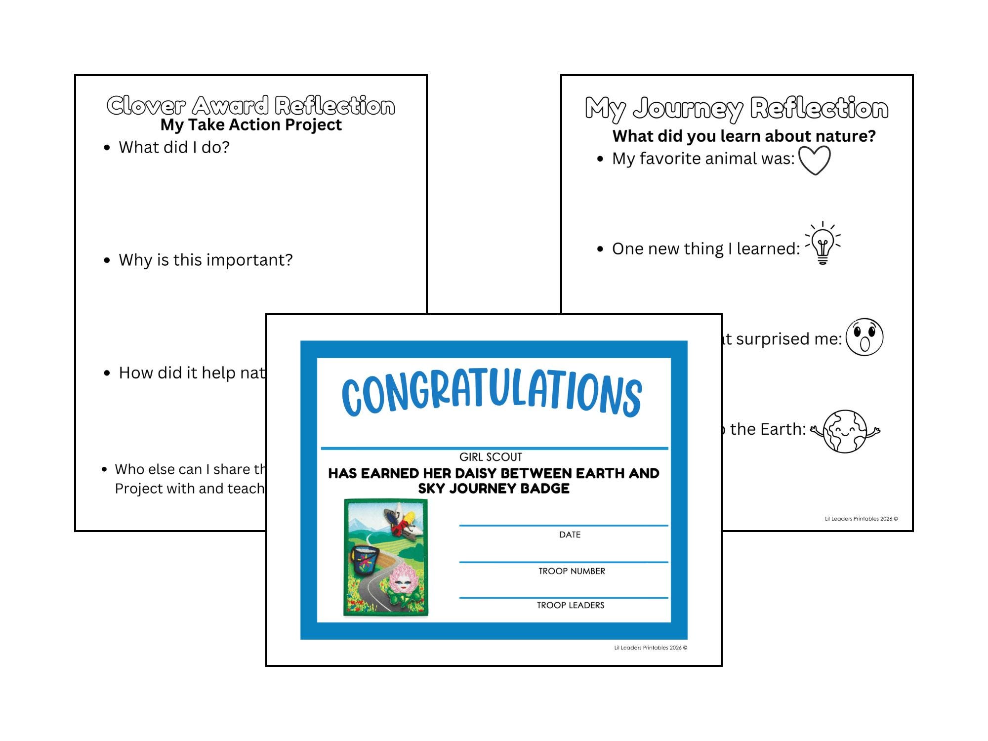 Daisy Girl Scout Journey Activity Packet | Nature Scavenger Hunt Cruise ...