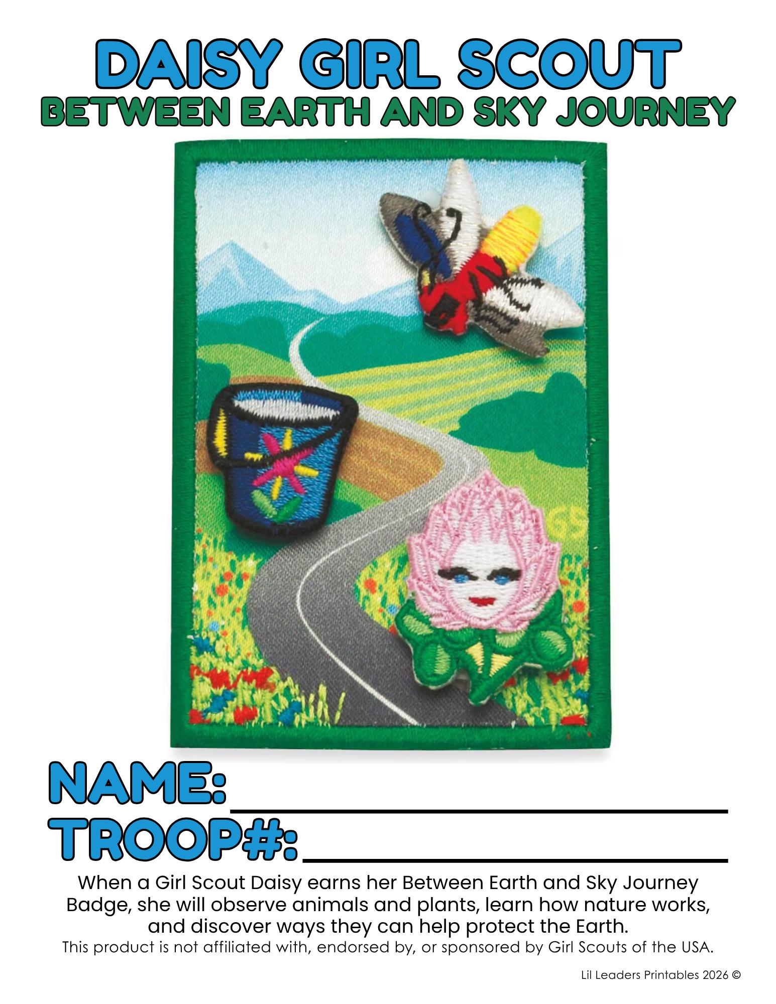 Daisy Girl Scout Journey Activity Packet | Nature Scavenger Hunt Cruise ...