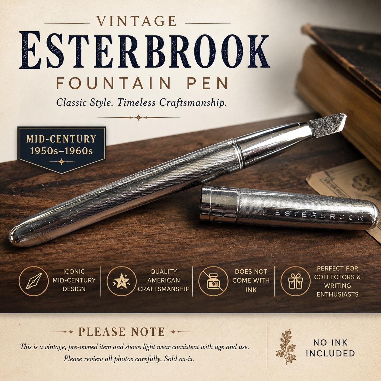 1950s Vintage Fountain Pens - Etsy Denmark