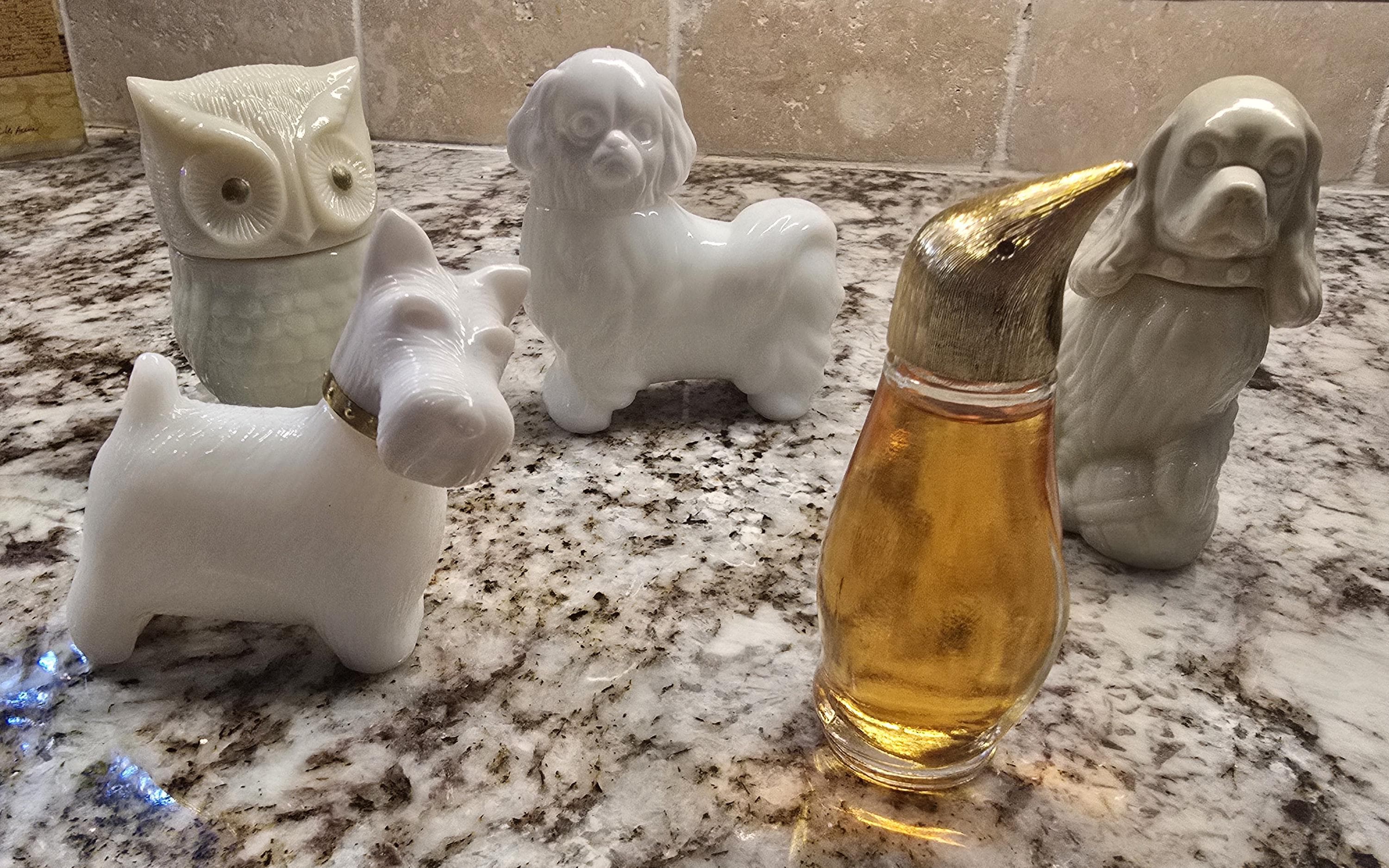 Vintage Avon Animal Perfume Bottles – Milk Glass & Amber Glass