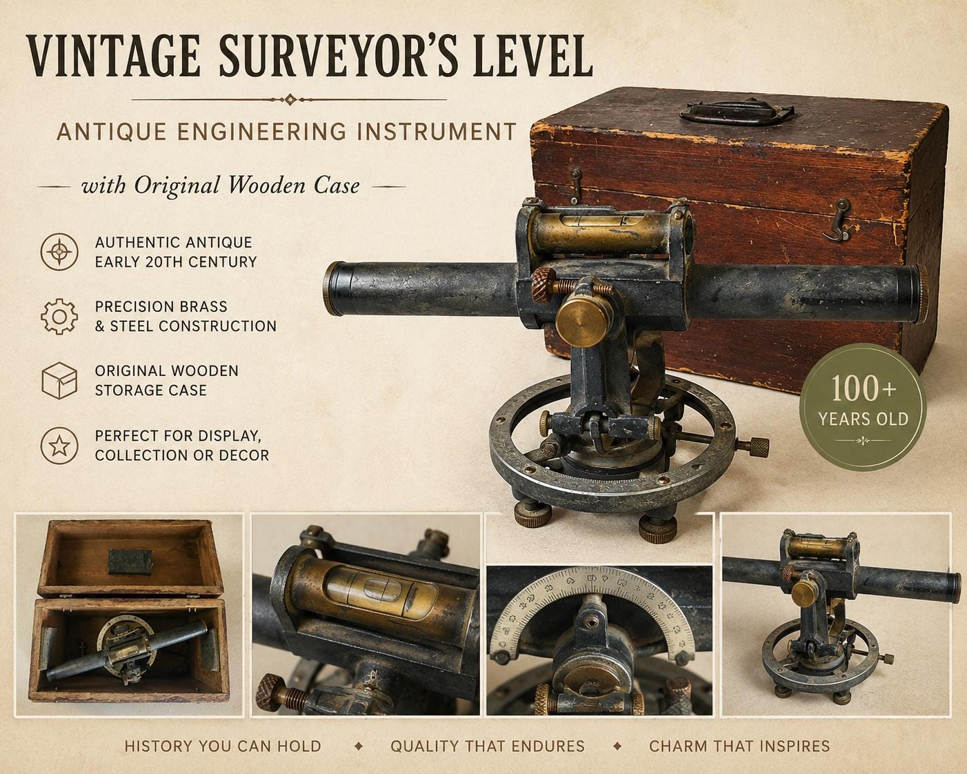 Antique Survey Equipment - Etsy