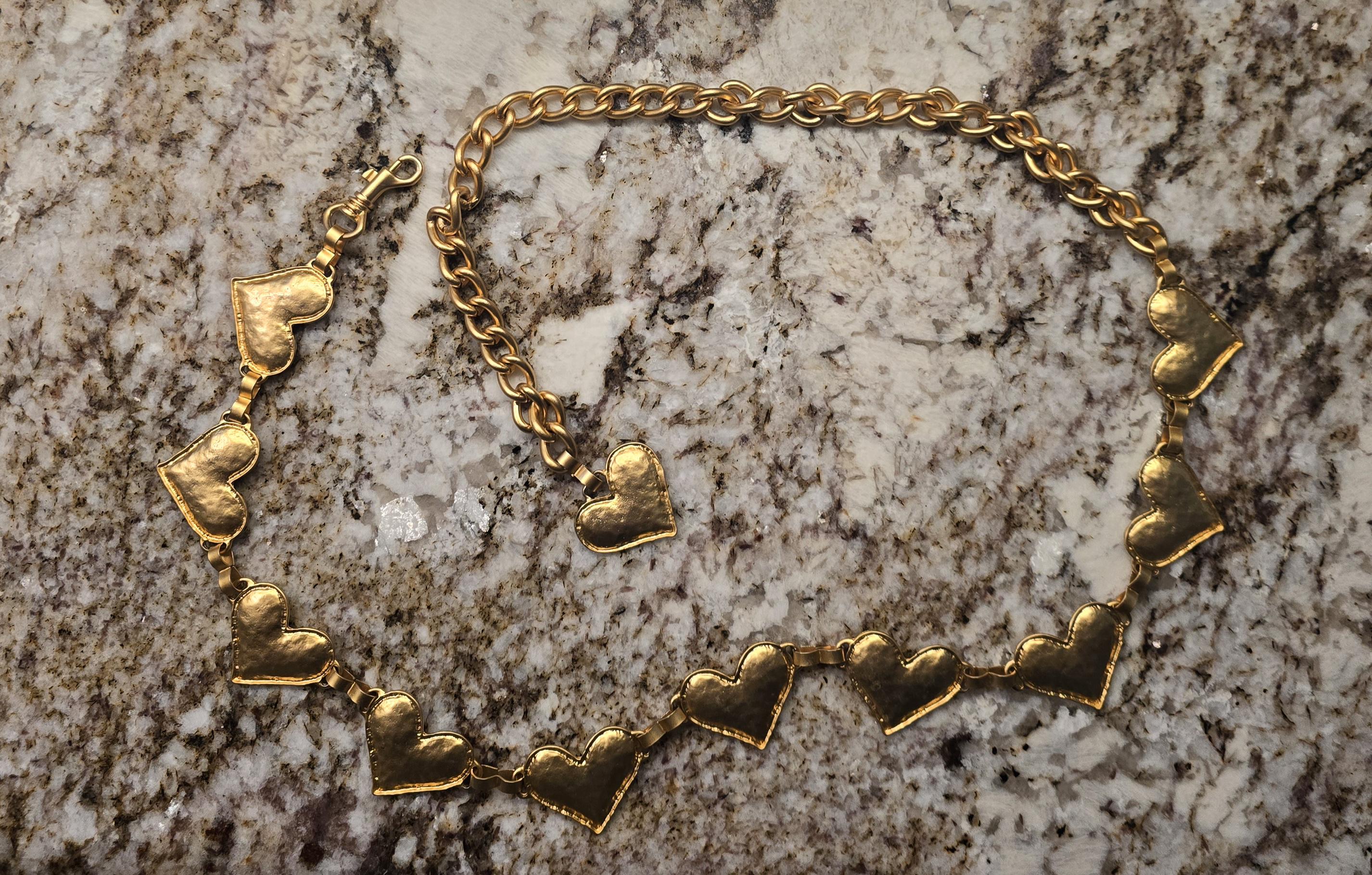 Gold Tone Multi Size Ring Chain Belt Adjustable Hook Clasp 48.5 Inch Length Chunky Gold Chain Belt With Chain Tassel, Lightweight Gold  main image 2