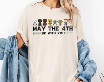 May The 4th Be With You Shirt, StarWars Sweatshirt, Gift For StarWars Fan, StarWars Characters, Disneyland Vacation Shirt, May The 4th Shirt