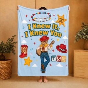 Couverture Toy Story Cowgirl, Je le savais, je te connaissais, Jeté Tay Story, Couverture Toy Story 5 du film Disney, Cadeau pour les amoureux de Toy Story image 4