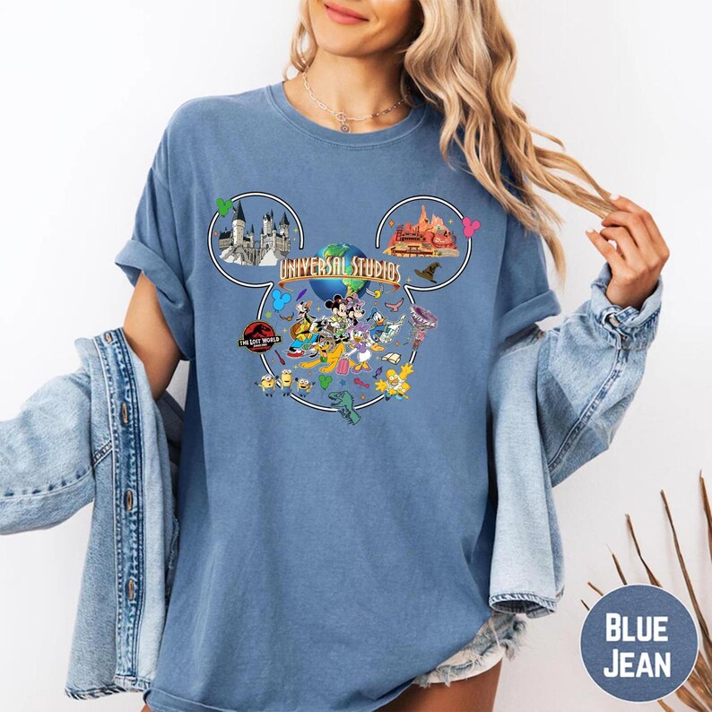 Hollywood Studios Disneyland Vacation Universal, Unisex Tee Hoodie Sweatshirt Romper, Premium DTF Print, Retro Vintage Aesthetic image 2