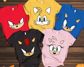 Personalized Sonic The Hedgehog Comfort Colors Shirt, Retro Gamer Shirt, Sonic Character Tee, Sonic Fan Gift, Sonic Birthday Shirt