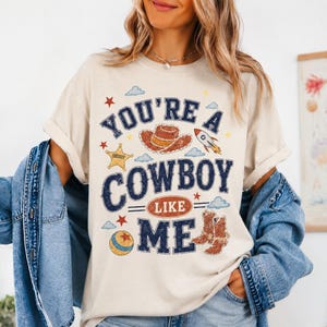 I Knew It I Knew You Tee, Cowboy Like Me Shirt, Vintage Western Jessi Toy Story 5, Retro Cowgirl Graphic Gift For Music Fan, Toy Story Lover image 3