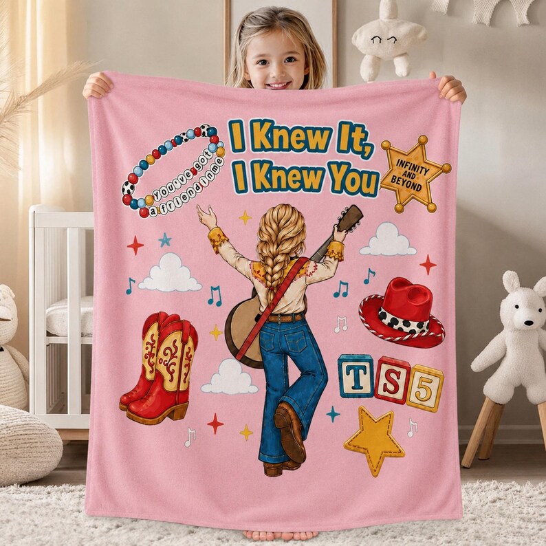 I Knew It, I Knew You, Toy Story 5 Blanket, Retro Toy Friends Blanket, Toy Story 5, You've Got A Friend In Me TS5 image 4