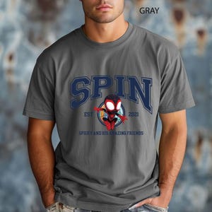 Camisetas de Spidey y sus increíbles amigos, camiseta de Ghost Spider, camisetas a juego para la familia de los Vengadores, camiseta de Spiderman, camiseta de superhéroe de los Vengadores imagen 4