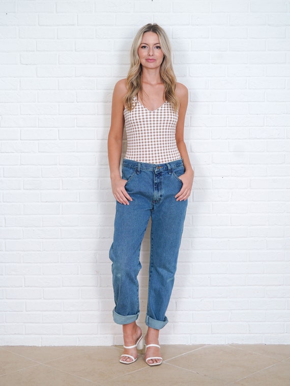 Vintage 90s Blue Jeans High Waist Denim High Wais… - image 2