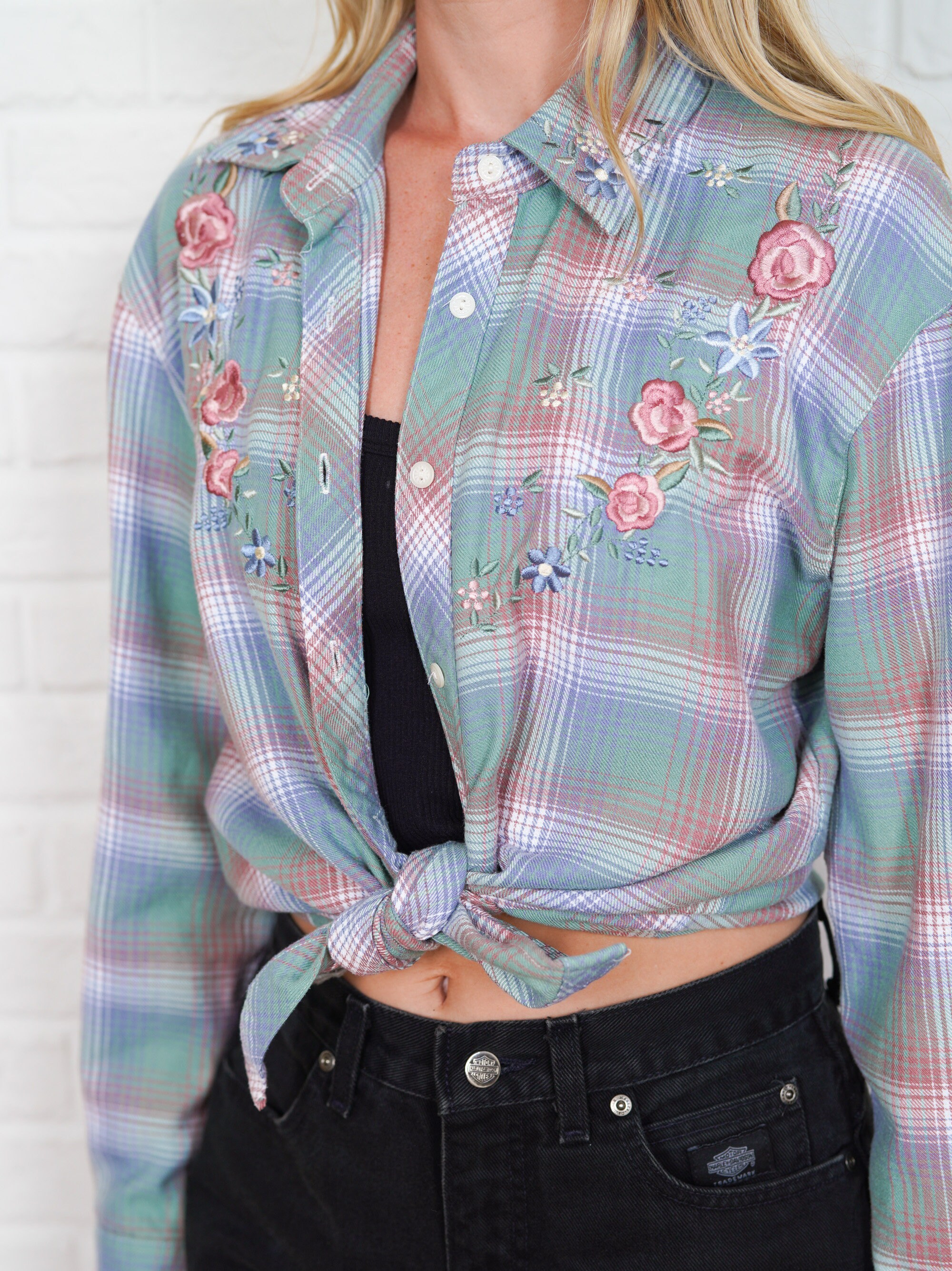 Vintage Blouse, Vintage Style Blouse, Floral Print Blouse