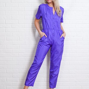 90s Jumpsuit Vintage Retro Button-down SlouchyMedium image 7