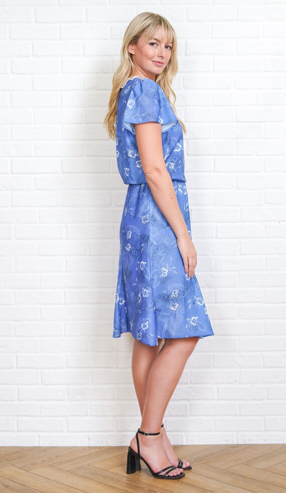 80's/90's Floral Lace Collar Button Down Grunge Dress