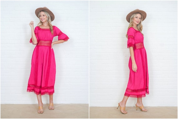 Mexican hot sale crochet dress