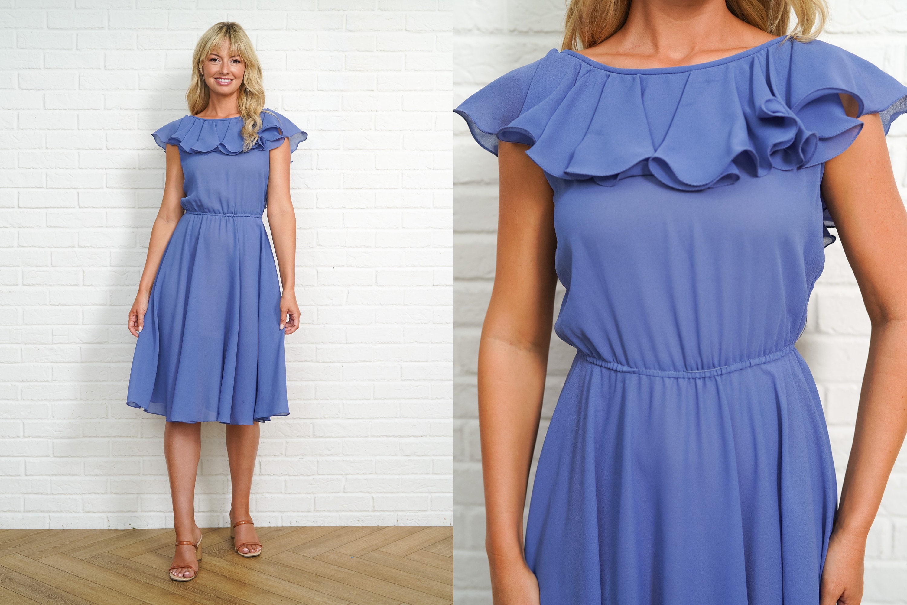 Dress Below Knee Etsy UK