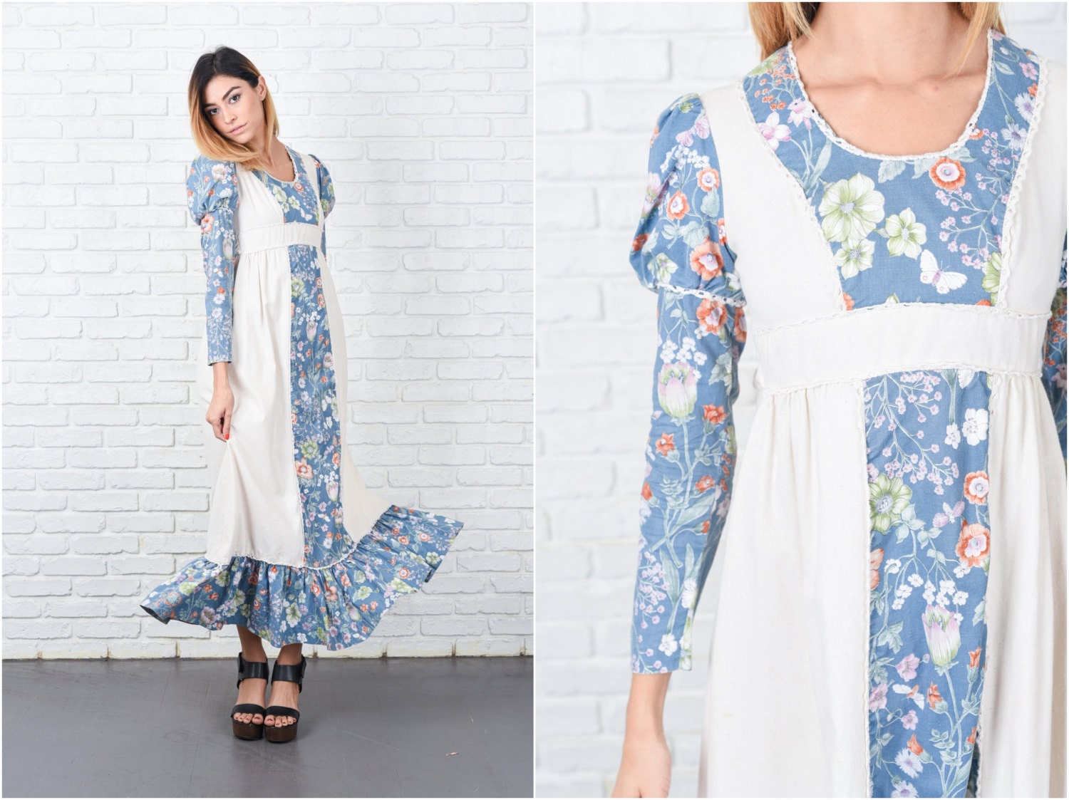 maxi dresses from the 70s