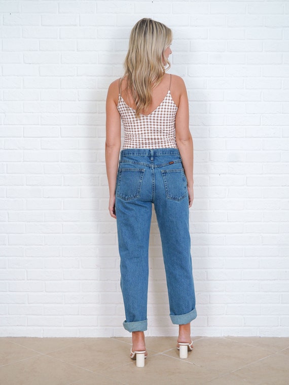 Vintage 90s Blue Jeans High Waist Denim High Wais… - image 7