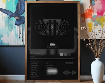 Lil Tecca – Dopamine Album Art | Rap Music Poster | Modern Urban Home Decor