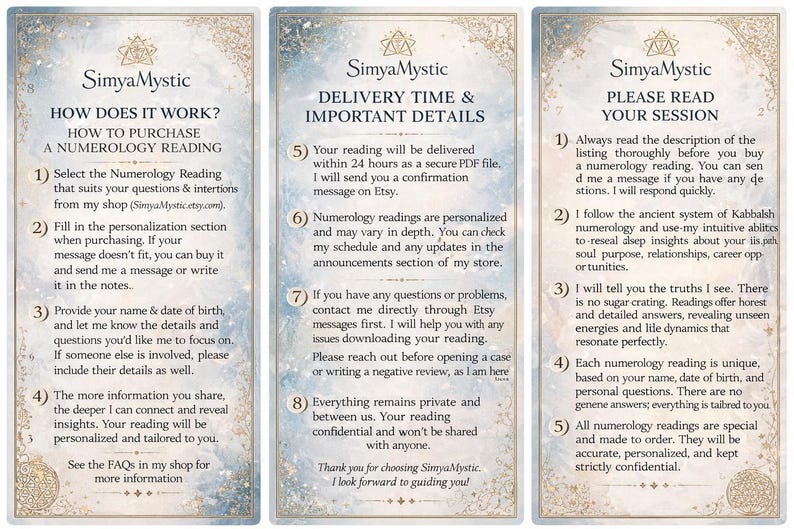 Personal Numerology Chart & Reading | Birth Date Analysis, Life Path Numbers | Detailed PDF Report