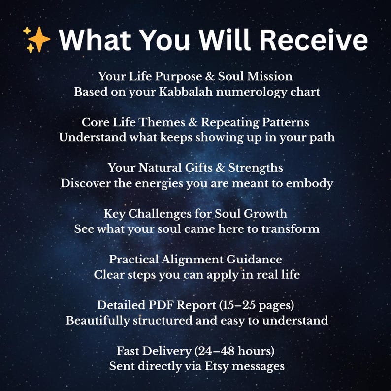 Personal Numerology Chart & Reading | Birth Date Analysis, Life Path Numbers | Detailed PDF Report