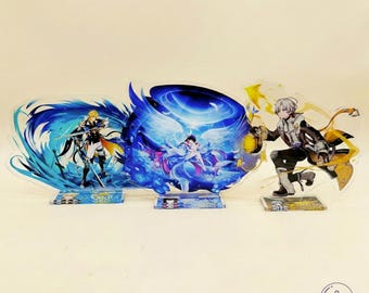 Genshin Impact Acrylic Standee  – Varka / Illuga / Columbina – Anime Desk Decor