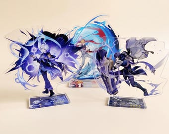 Genshin Impact Acrylic Standee  – Mitya / Valeriy / Tartaglia – Anime Desk Decor