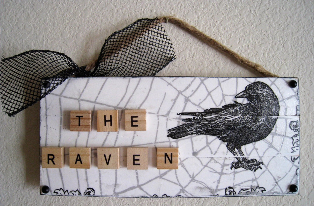 The Raven Pallet Sign - Wood - Etsy