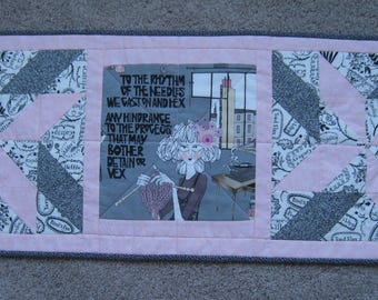 Quilted Table Runner - A Ghastlie Hex - Alexander Henry