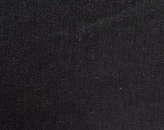 Black Merino Wool Jersey Fabric | 19.2 Micron Itch-Free | Base Layer Sewing