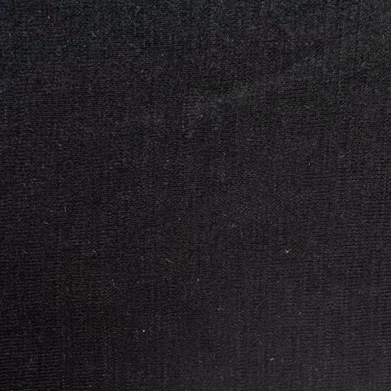 Black Merino Wool Jersey Fabric | 19.2 Micron Itch-Free | Base Layer Sewing