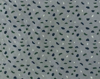 Abstract Confetti Merino Wool Silk Jersey | Danish Rib Knit Fabric by the Meter | Dresses