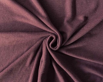 Fig Merino Wool Jersey | Danish Rib Knit Fabric by the Meter | Women
