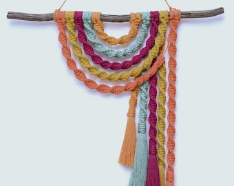 Macrame Fall Colors Wall Hanging | Colorful Wall Hanging | Handmade Boho Decor
