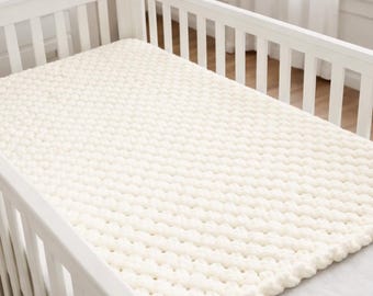 Patrón de manta de bebé a crochet en PDF, manta de tela suave estampada, ideal para principiantes, regalo para recién nacidos, decoración infantil.