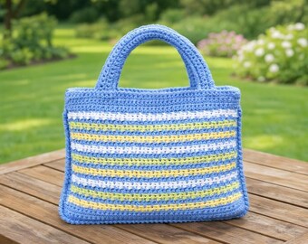 Patrón de crochet para bolsa de compras (PDF) – Bolsa de mercado para principiantes