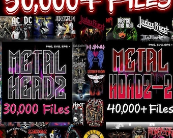 Massive Metal Artwork Bundle: 50,000+ PNG Designs for DTF Printing & Sublimation (Instant Download)