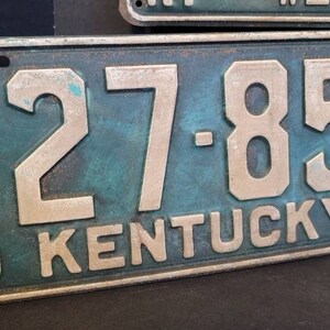 Pair of Matched 1931 Kentucky License Plates Antique 1931 | Etsy