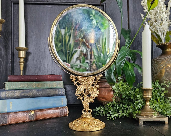 Vintage Matson Tabletop Vanity Mirror Double Sided Etsy