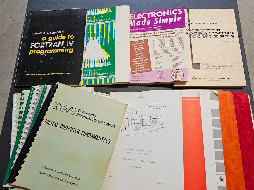 Lot of 15 Vintage 1960s Computer Programming Books | Fortran IV ...