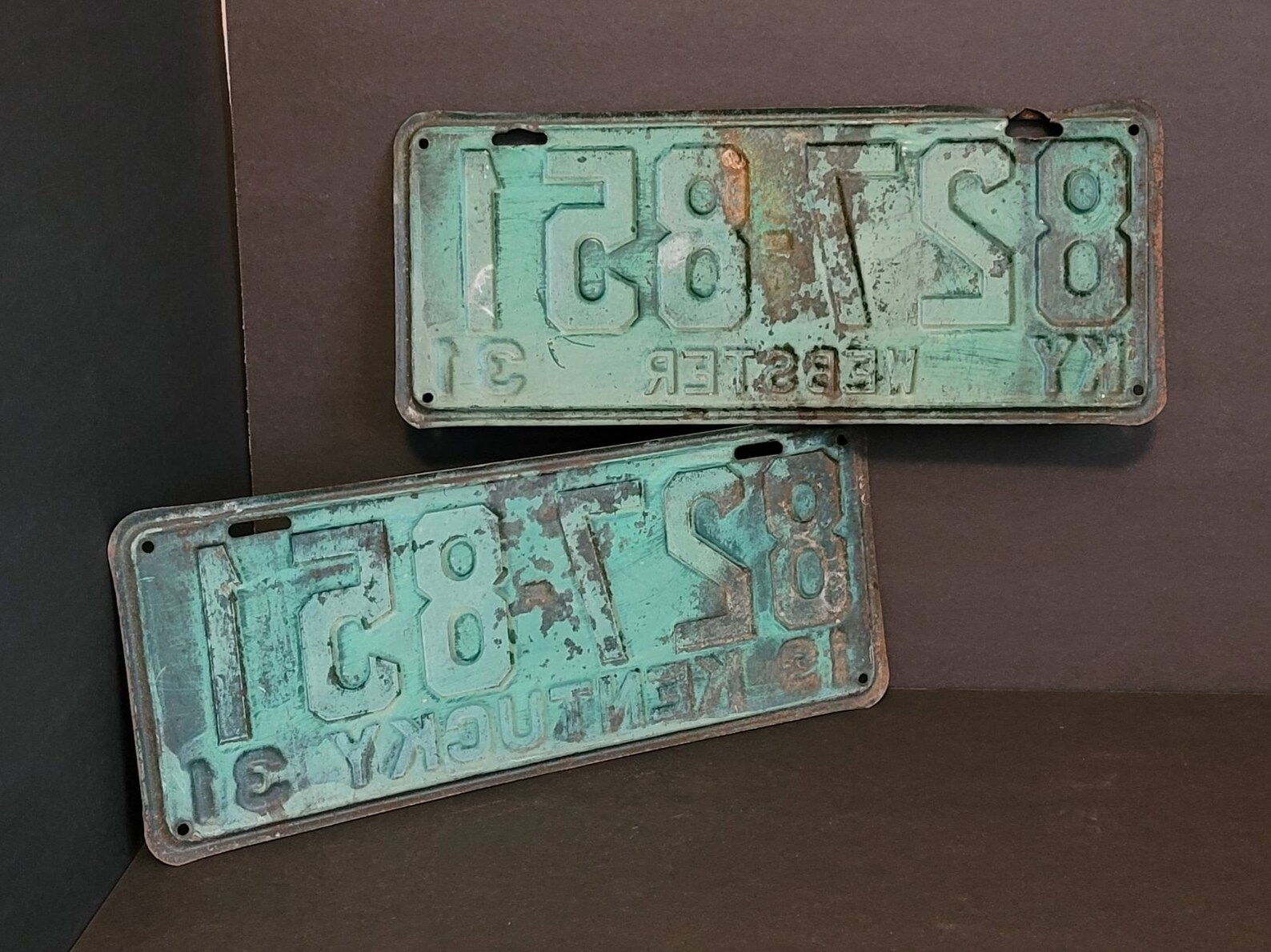 Pair of Matched 1931 Kentucky License Plates Antique 1931 | Etsy