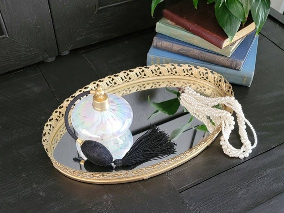green emerald velvet dress Amazon.com: Vintage Gold Mirrored Vanity Tray  Decorative Perfume and  Makeup Organizer with Handles for Dresser, Bathroom or Jewelry Display,  Large Size 13.8" X 9.6" X2.2" : Home & Kitchen