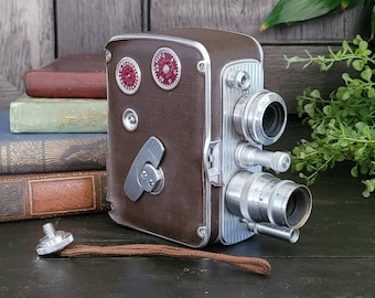 Vintage Bell & Howell Filmo Auto 8 Video Camera With Wrist Strap