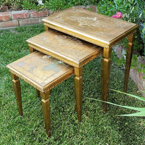 Florentine Nesting Tables - Etsy