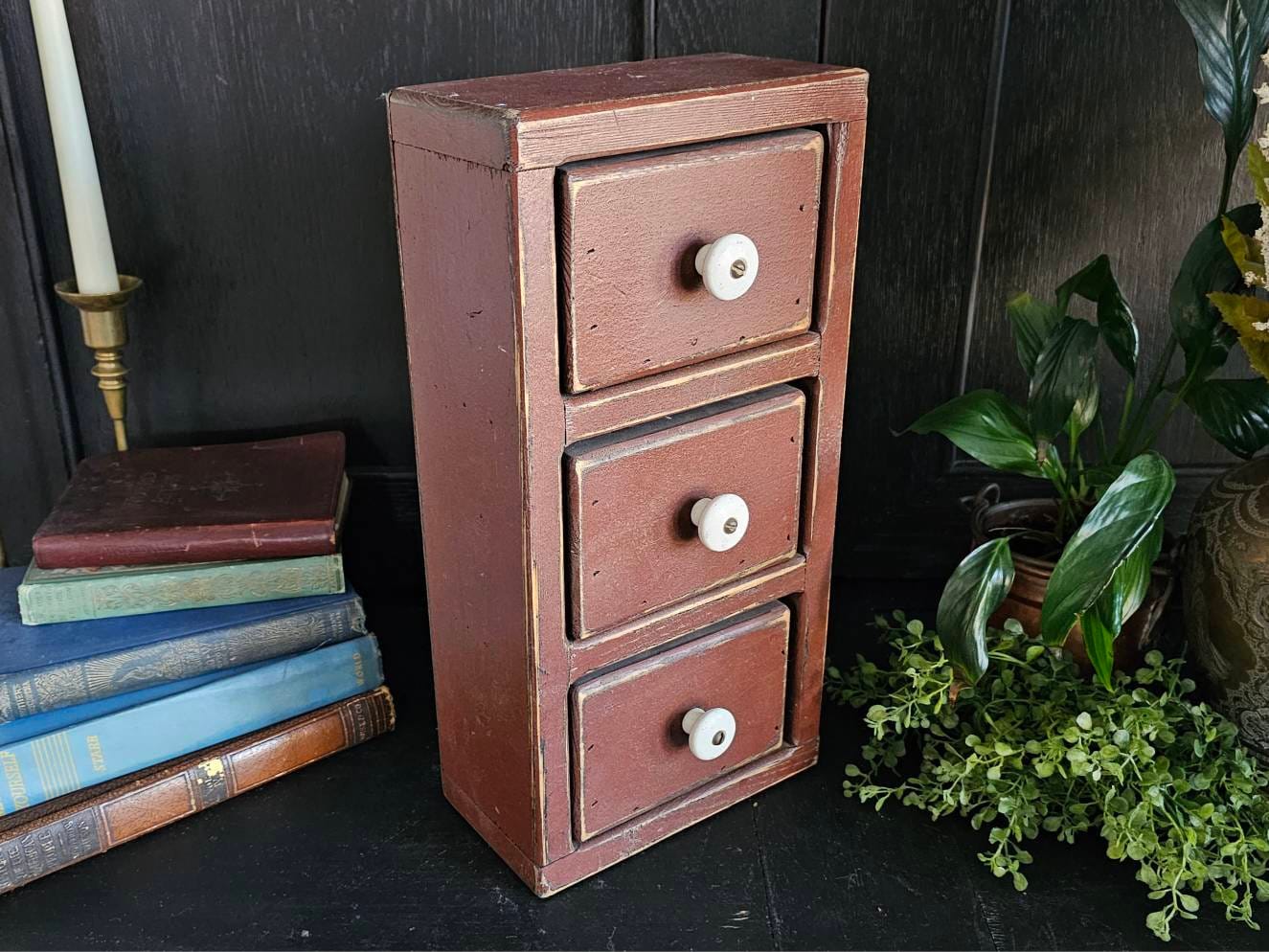 Vintage Wooden Drawer Drawer Drawer Cabinet Multi-function Sundry