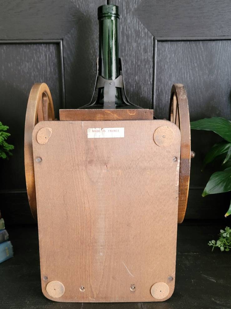 Courvoisier Bottle With Wood Cannon Cradle | the Brandy of