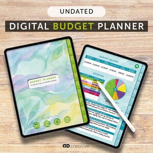 Odaterad minimalistisk digital budgetplanerare (GoodNotes, iPad)