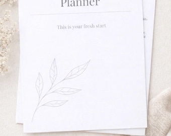 Life Reset Planner | Gentle Weekly Reflection Planner | Printable Journal